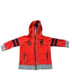 Vintage TOMMY HILFIGER  Red & Navy Jacket 90s Toddler Size 24 MTHS